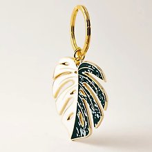 Monstera Albo Keychain & Bag Charm