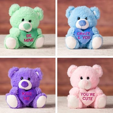 5.5\" Conversation Heart Bear