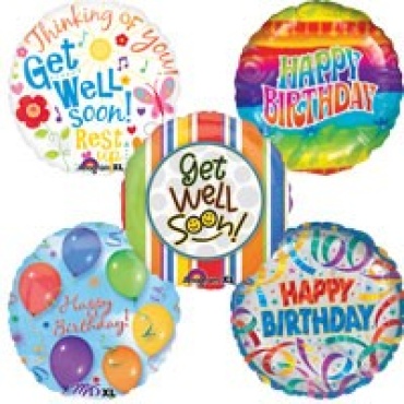 4\" Air-Filled Mylar Balloons