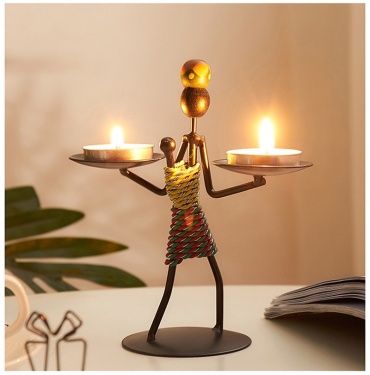 Iron Lady Candle Holder