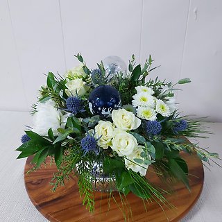 Blue Christmas Bubble