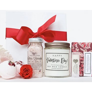 Customizable Grapefruit and Hibiscus Luxury Spa Box