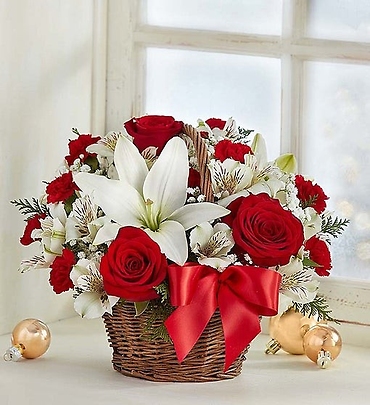 Christmas Flower Basket