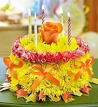 Birthday Flower Cake Yellow