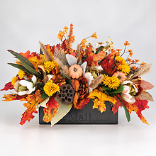 Harvest Welcome - Silk Metal Mailbox