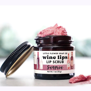 Wine Lips - Sangria Exfoliating Lip Sugar Scrub 1oz Jar