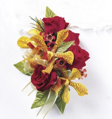 Orchid Rose Wrist Corsage