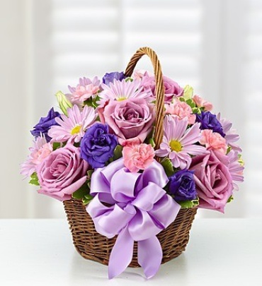 Basket of Blooms for Mom