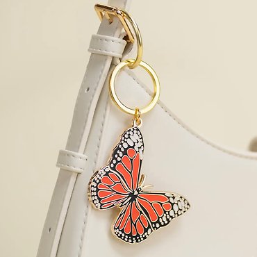 Monarch Butterfly Keychain Bag Charm